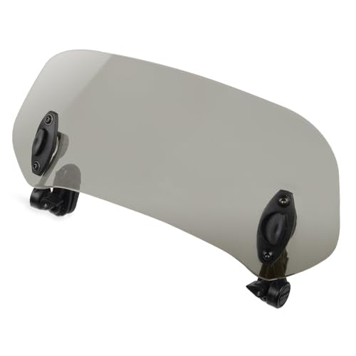 Kucehiup Motorcycle Windshield Extension 11.2 inches Windscreen Extender - style: Smoke-11.2 inches