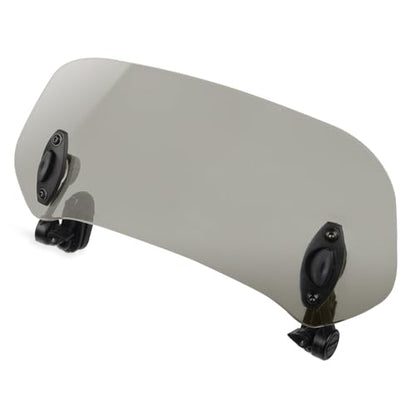 Kucehiup Motorcycle Windshield Extension 11.2 inches Windscreen Extender - style: Smoke-11.2 inches