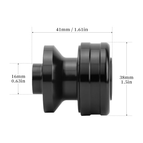 Motorcycle M8 Swingarm Spools Slider For Ninja ZX-4RR 2023-2025 Ninja ZX-4R 2024-2025 Swing Arm Spool Slider Stand Screws CNC Universal Enhanced Protection Accessories (Black) - color: Black