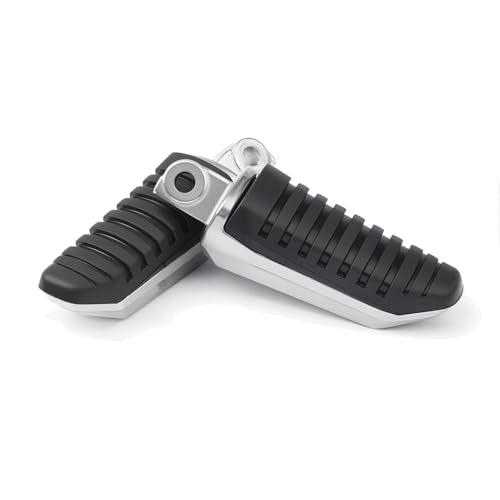 Motorcycle Footpegs, Front & Rear Foot Rest Foot Peg Footrests Black fits for Suzuki DL650 V-Strom 650 GSX1300R 2008-2012 - color: Black#Suzuki#Front+Rear