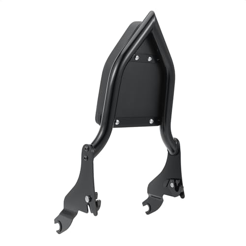 Detachable Sissy Bar Backrest+Luggage Rack Rear Grab Handles Bracket Kit, Fit for Harley Touring Street Glide Road King Road Glide Electra Glide 2009-2025 (Gloss Black) - color: Gloss Black