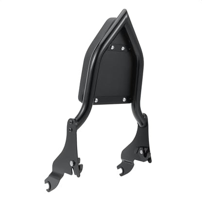Detachable Sissy Bar Backrest+Luggage Rack Rear Grab Handles Bracket Kit, Fit for Harley Touring Street Glide Road King Road Glide Electra Glide 2009-2025 (Gloss Black) - color: Gloss Black