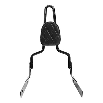 TCT-MOTORPARTS Black Detachable Passenger Backrest Sissy Bar Fits for Harley Dyna Street Bob 2006-2017
