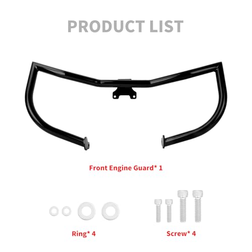Motorcycle Crash Bar Engine Guard Highway Crash Bar Fit for Harley Touring Street Glide Road Glide Road King Electra Glide Ultra (E- Engine Guard for 14-22 Touring) - size: E- Engine Guard For 14-22 Touring