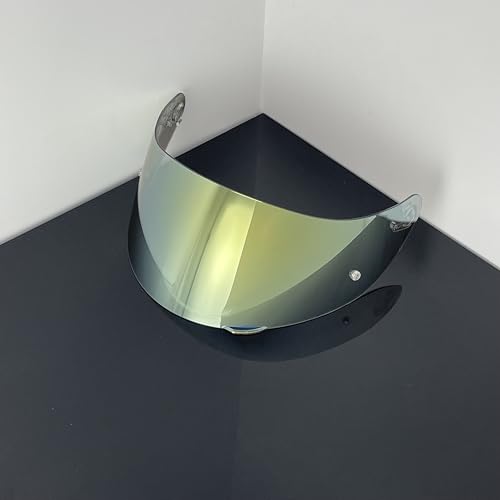 902 Helmet Visor Replacement,Motorcycle Helmet Face Shield for ILM 902,902L,902BT (Revo Clear Gold-Day&Night Use) - color: Revo Clear Gold-day&night Use