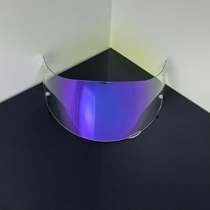 902 Helmet Visor Replacement,Motorcycle Helmet Face Shield for ILM 902,902L,902BT (Revo Clear Purple-Day&Night Use) - color: Revo Clear Purple-day&night Use