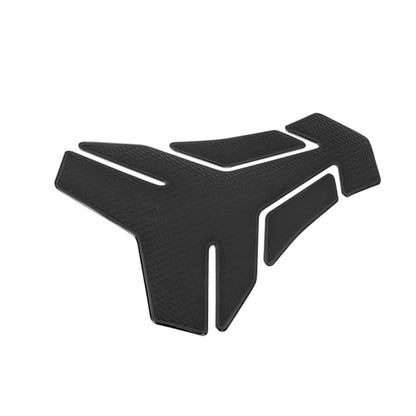 Motoforti Motorcycle Gas Oil Fuel Tank Protector PVC Rubber Pad Emblem Badge Sticker Black Protector Decal Long-Lasting