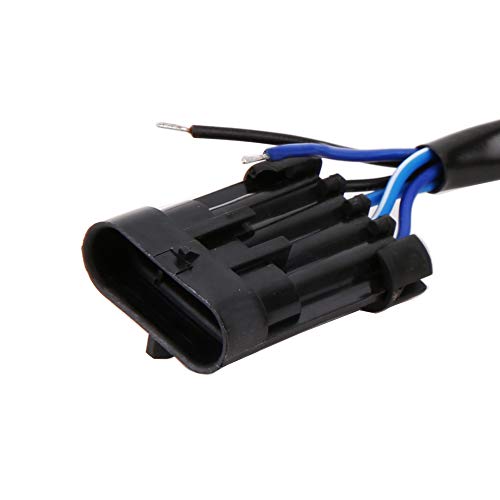BICYACO 5-3/4 Inch 7 inch LED Headlight Wire Harness Adapter Compatible with Harley Davidson Street Glide Road King Electra Glide-1 PCS - color: 5.75 Inch 7 Inch Led Headlight Wire Harness