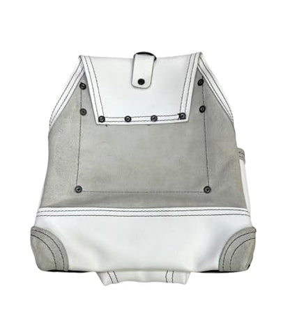 Zeluga 20-508 10 Pocket Rigger Heavy Duty Leather Tool Bag, White - color: White