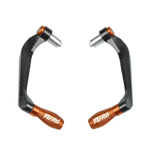 Handlebar Protector for Y&amaha YZF R6 YZFR6 1999-2023 2022 2021 2020 2019 2018 2017 2016 2015 2014 Motorcycle Brake Clutch Levers Guard Protector - color: Orange YZFR6
