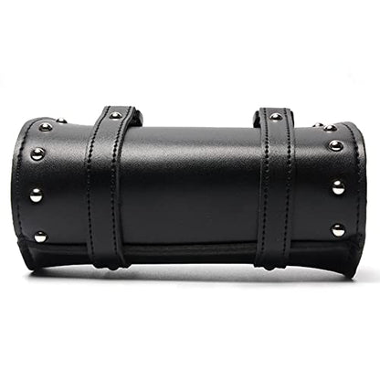Motorbike Fork Bag PU Leather Handlebar Bag Waterproof Motorbike Saddle Bags Motorcycle Accessories