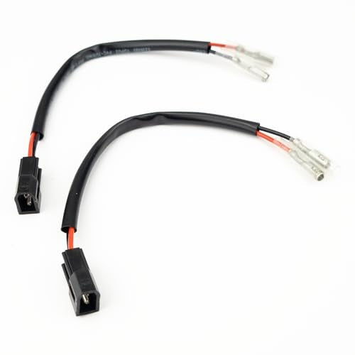 Aharon Motorcycle 12V Cable Wire Extension/Adapter for LED Turn Signal Lights | Compatible with Aprilia Motorcycles | Bike Indicator Blinkers | Waterproof Indicator Light Connector Plug - color: Aprilia