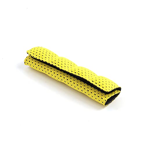 6PCS Chin Pads Foam Pad Set Strap Padding Replacements Universal Cushion Mats for Cycling Bike Bicycle Motorcycle Road Racing Riding Helmet - color: Yellow 6PCS