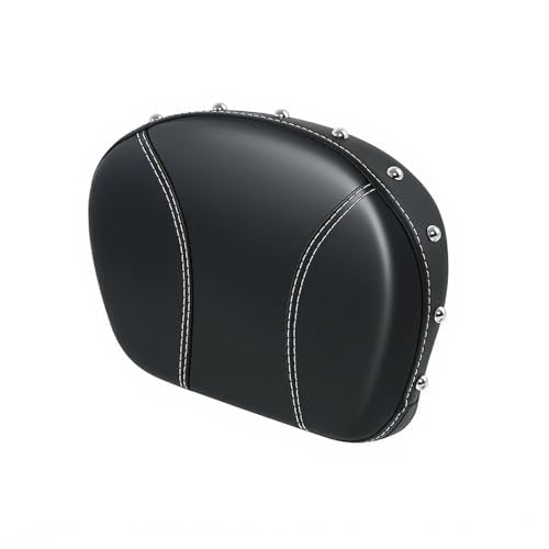 Passenger Sissy Bar Backrest Pad Compatible with Harley Touring Road King Street Glide Electra Glide 1994-2025 Softail 2018-2025 Fat Boy - Detachable Rear Seat Cushion with Mounting Bracket - color: Blaack#1