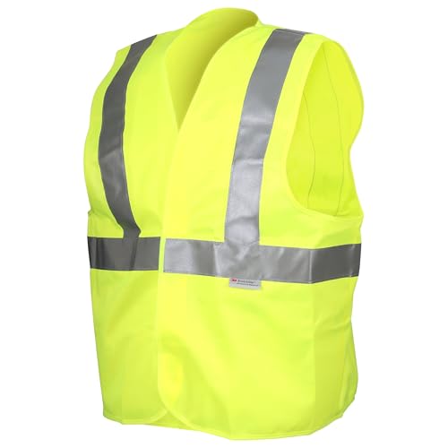 3M Reflective Vest Day/Night Safety Vest, 94616H1-DC, Hi-Viz Yellow