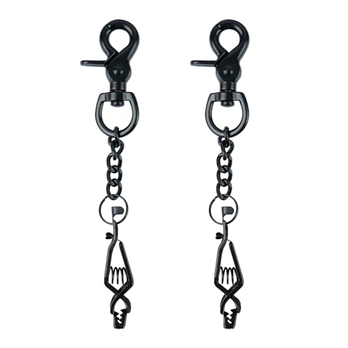 MELOTOUGH Metal Glove Clip for Work Glove Holders Heavy Duty Steel Glove Clips for Tactical,Skiing,Camping,Outdoor Activities - color: B-black, size: 2 pack