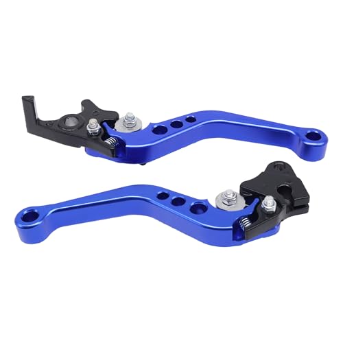 Motorcycle Brake Levers 22mm 7/8" Aluminum Clutch Levers CNC Clutch Handlebar Brake Clutch Levers Brake Pump Handles Universal Clutch Cylinder For Motorcycle Motorbike Pit Bike Moto(Blue)