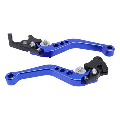Motorcycle Brake Levers 22mm 7/8" Aluminum Clutch Levers CNC Clutch Handlebar Brake Clutch Levers Brake Pump Handles Universal Clutch Cylinder For Motorcycle Motorbike Pit Bike Moto(Blue)