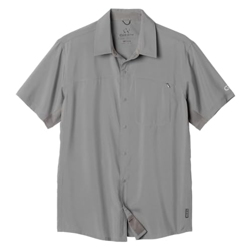 Club Ride Apparel Protocol Short Sleeve Cycling Jersey - Men's Snap Down Biking Top - color: Storm Grey, size: Medium
