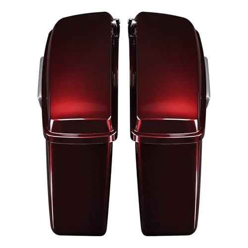 HR3 Twisted Cherry Hard Saddlebags Compatible with 2018-2019 Road Glide FLTRX 2018 Street Glide Special FLHXS Ultra Limited FLHTK Ultra Limited Low FLHTKL - color: Twisted Cherry