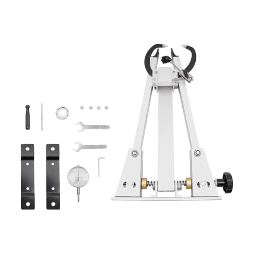 Professional Bicycle Wheel Truing Stand with Caliper Gauge & Tool Kit, Adjustable Foldable Bike Repair Stand for Rim Brake Maintenance, Home Garage Workshop Use for Cyclists
