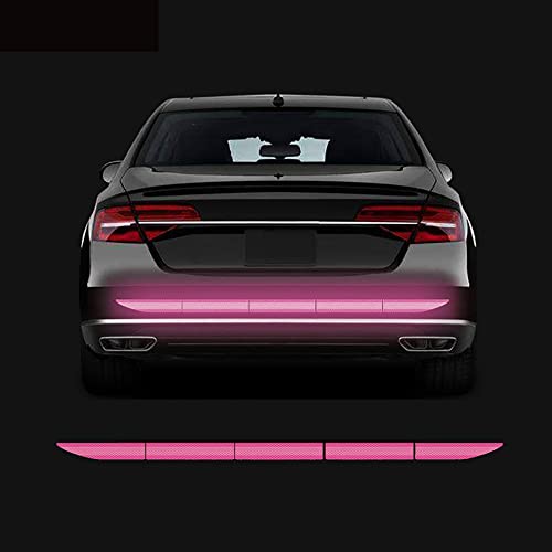 5pcs/Set Diamond Grade Reflective Stickers High Intensity Night Visibility Safety Warning Sign Reflective Tape Stickers for Cars Trucks Helmets Motorcycle Bumper Sticker 35.83x1.57in - color: Pink