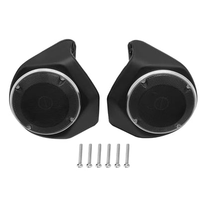 TCMT King Motorcycle Trunk Box Wrap Around Backrest Rear Speakers Fit for Harley 2014-2025 Trunk Touring CVO Road King Road Glide Street Glide Electra Glide - color: Set F#1