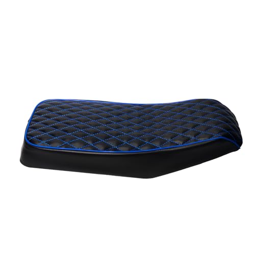 JMCHstore Blue Diamond Stitch Retro Mini bike Seat Cover for Monster Mega Moto MMB80 80cc MMB105 105cc, For Coleman Realtree RB100 RT100 Mini Bike Cushion Replacement parts - color: Blue