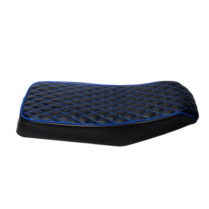 JMCHstore Blue Diamond Stitch Retro Mini bike Seat Cover for Monster Mega Moto MMB80 80cc MMB105 105cc, For Coleman Realtree RB100 RT100 Mini Bike Cushion Replacement parts - color: Blue