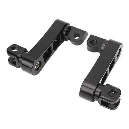 Motorcycle Foot Peg Adjustable Passenger Footpegs Highway Bracket, 360° Rotating Foot Peg Extensions Passenger Highway Peg Clamp Bracket, Sturdy Rustproof Aluminum Foot Peg