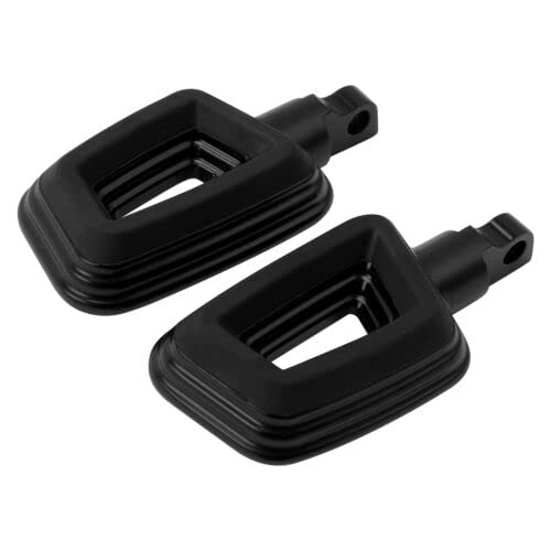 TCMT Black Male Mount-Style Footpegs Pegs Fit For Harley Touring Street Glide Softail - color: Black, size: Stype I