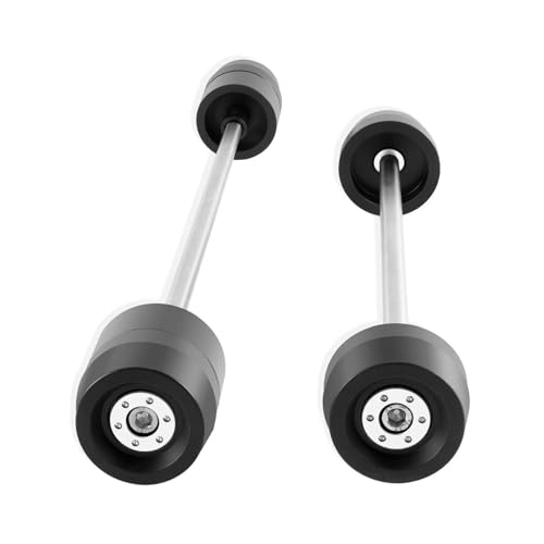 Motorcycle Front Rear Wheel Fork Axle Sliders Crash Protectors for Suzuki Gsx-R600 Gsx-R750 Gsx-R1000 Gsxr 600 750 1000 - color: Silver