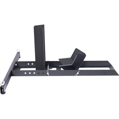 Motorcycle Wheel Chock for Trailer, Heavy-Duty Steel Stand Holds Up to 1800 Lbs, Adjustable Cradle Stop for 15-22 Inch Wheels, Secure Upright Position for Transport, Maintenance & Storage (1800 LBS) - size: 1800 LBS