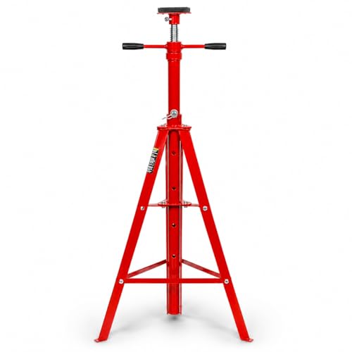 Stark USA Underhoist Tripod Stand 2 Ton Capacity High Lift Jack Stand Reach Under Hoist Stand High-Position Lift Range 4,000lbs Capacity, Red