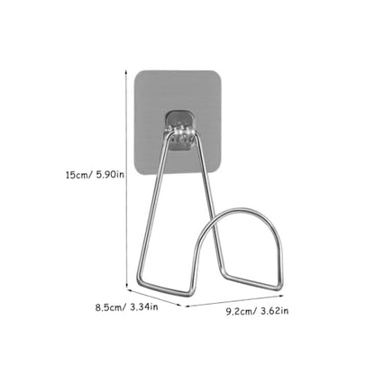 Unomor 3Pcs Motorcycle Helmet Wall Hook Self Adhesive Helmet Holder 6.29x3.11x9.21in No Drill Metal Hanger Wall Mount for Garage Storage Coats Hats