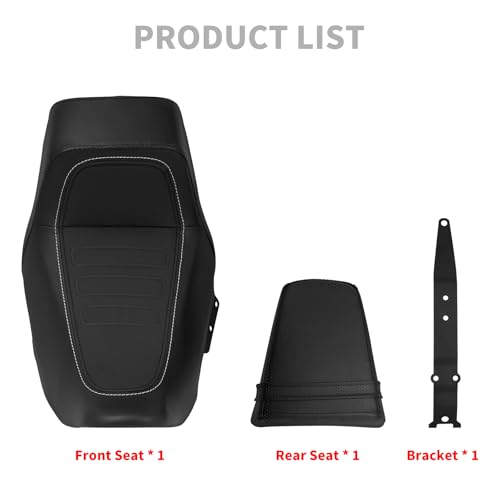Motorcycle Driver Passenger Seat Two-up Seat Fit For Harley Nightster RH975 Nighster Special RH975S 2022-up (Black02) - color: Black