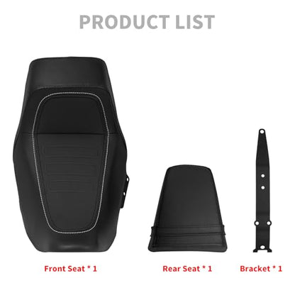 Motorcycle Driver Passenger Seat Two-up Seat Fit For Harley Nightster RH975 Nighster Special RH975S 2022-up (Black02) - color: Black