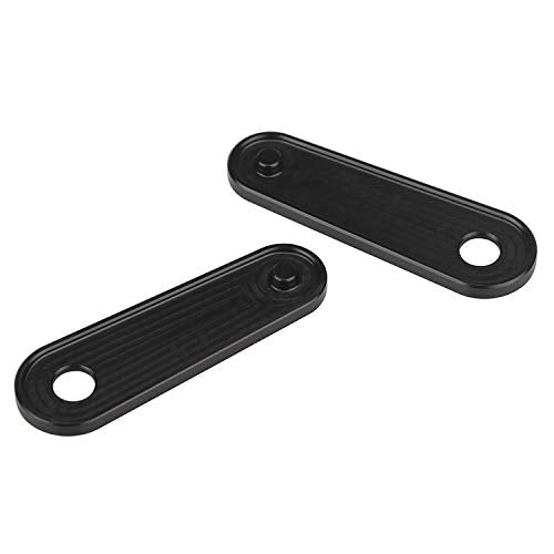 Black Passenger Rear Floorboard Foot Peg Frame Plates for Harley Touring Models 1993-2023,Pair - color: Black