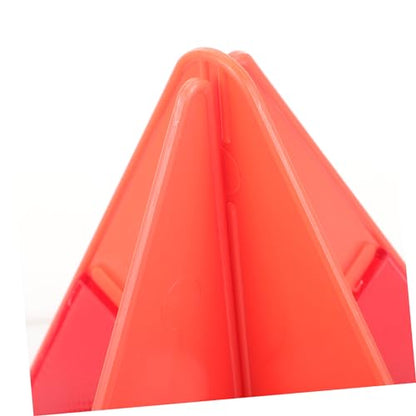 1Set Roadside Safety Reflective Triangle Durable Car Warning Sign for Emergencies Lightweight Portable Reflective Safety Tool for Road Construction Vehicle Breakdown