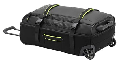 Harley-Davidson 25" Nomad Wheeling Duffel Bag w/Shark Wheels - Black/Lime (25") - size: 25"
