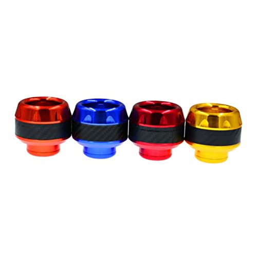 OUNONA 1pair Motorcycle Crash Sliders Aluminum Alloy Wheel Protector Front Fork Cups for Electric Mopeds Design Red Finish Reduces Collision Impact Fits Motorcycles