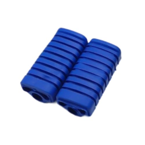Motorcycle Footpegs Cover Rubber Sleeve Replace Parts Easy Installation Accessory Premium Anti Slip Foot Rest Shell, Blue - color: Blue