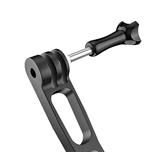 Aluminum Alloy Extension Arm for Gopro, Metal Pole Mount Helmet Stick Extension Arm Mount for Gopro Hero 13/12/11/10/9/MAX/8/7/6, DJI Action 5 Pro/4/3/2, Insta 360 One RS and More (Black-7.1in'')