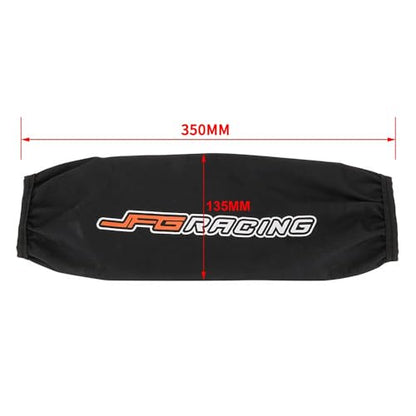 JFG RACING Motorcycle Rear Fork Cover Shock Absorber Cover Guard Protector - Universal For Dirt Pit Bike ATV CRF KLX EXC YZF - (2)- 350MM