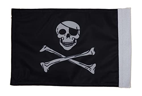 Durable Motorcycle Flag Pirates Jolly Roger Skull And Crossbones 6 x 9 Inch - color: Crossbones, size: 6X9
