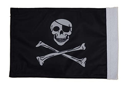 Durable Motorcycle Flag Pirates Jolly Roger Skull And Crossbones 6 x 9 Inch - color: Crossbones, size: 6X9
