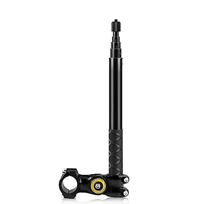 Andoer Bike Selfie Stick Handlebar Mount, Motorcycle Bike Selfie Stick Handlebar Mount Camera Bracket 27.9cm-113.5cm Adjustable Length with 1/4 Inch Screw Replacement for INSTA360 X2/X3