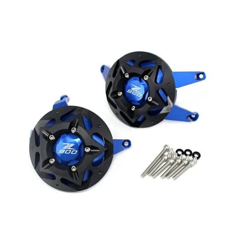 Motorcycle CNC Engine Stator Engine Protective Cover Guard Protector Compatible with Z900 Z 900 2017 2018 2019 2020 2021 2022 2023 2024(Blue,B) - color: Blue, size: B