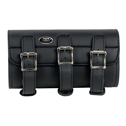 Milwaukee Performance SH49803 Black PVC Large Two Buckle Tool Bag for Motorcycles - One Size