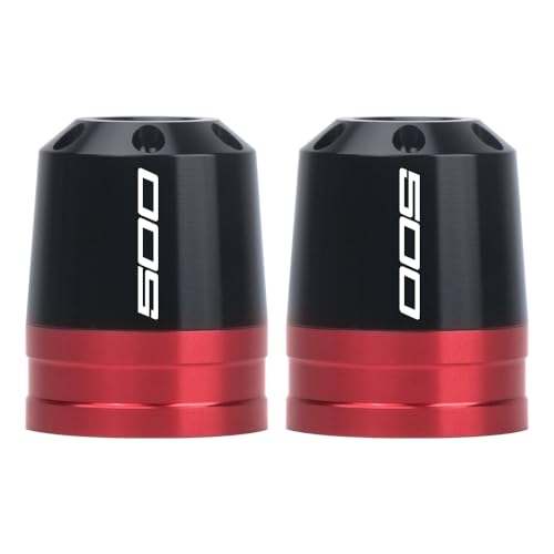 Motorcycle Bar End Sliders For Ninja 500 2024-2025 Handlebar End Crash Protectors CNC Aluminum Handlebar Weights ninja 500 Accessories (Red) - color: Red
